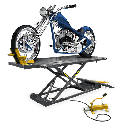 RML-1500XL Motorcycle Lift Platform with Front Wheel Vise / Deluxe Extended