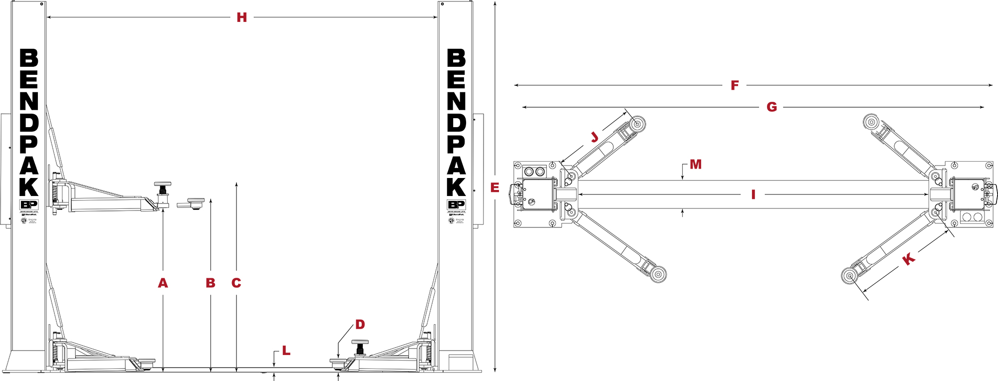 XPR-12FDL specs diagram