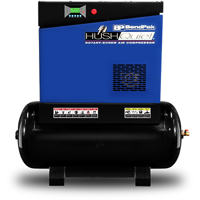 Hush Quiet RS7580H 603 Rotary Screw Air Compressor BendPak