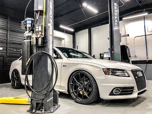 Audi Auto Detailing Garage BendPak Hoist