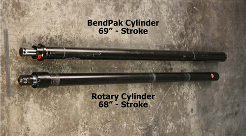 Rotary BendPak Cylinder Comparison