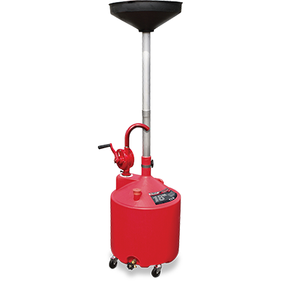 RD-18G 68 L (18-gal) Upright Portable Oil Drain with Pump