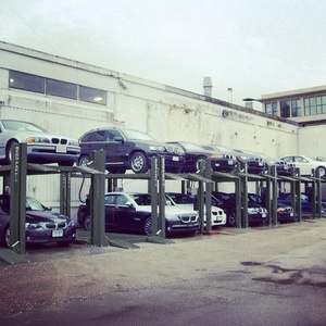 BMW Dealership BendPak Four Post Parking Lifts