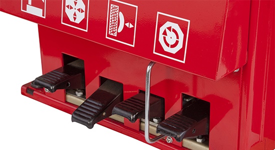 Ranger tyre Changer Upfront Foot Controls